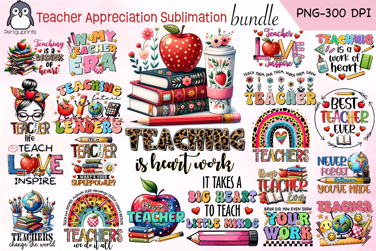 Teacher Appreciation Sublimation Bundle
