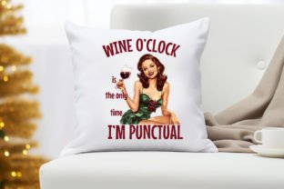 Wine O'clock Pin Up Girl Graphic by Zemira · Creative Fabrica