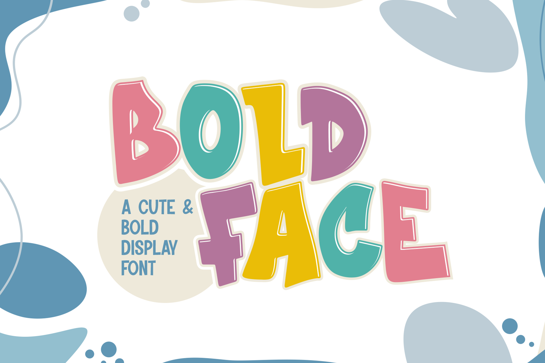 Boldface font preview - confident bold rounded sans display typeface