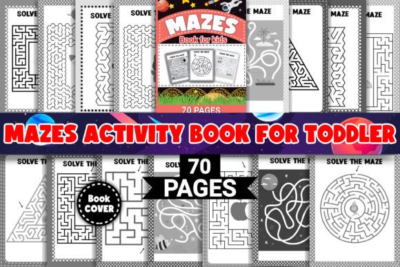 Maze Puzzles Activity Book for Children
