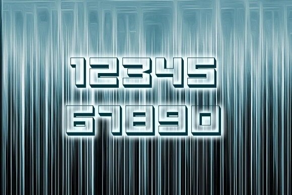 Plexiglass Font PNG with transparent background - Preview 2