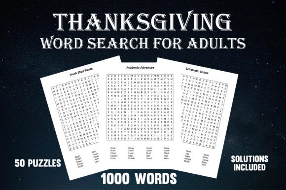 Thanksgiving Word Search