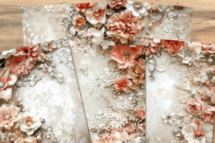 Vintage Lace Heritage Blossoms Paper Graphic by AKAlice Studio ...