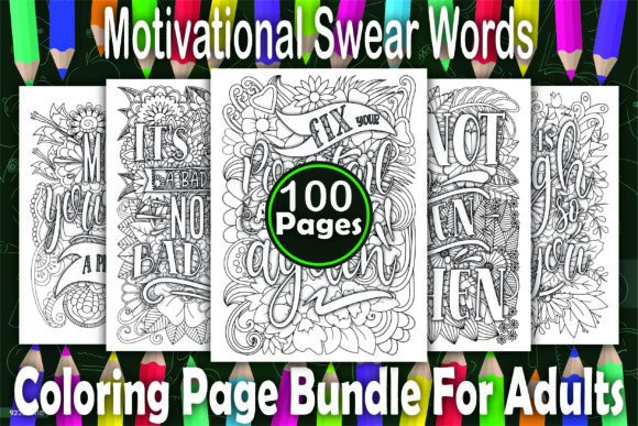 100 Motivational Quotes Coloring Books