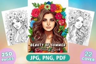 250 Beauty of Summer Coloring Pages Kdp Graphic by FuN ArT · Creative ...