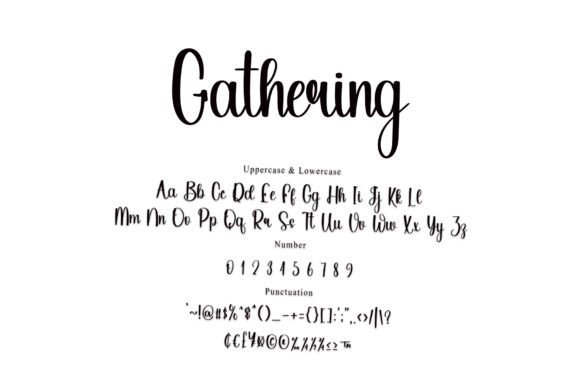 Gathering Font - Preview 2