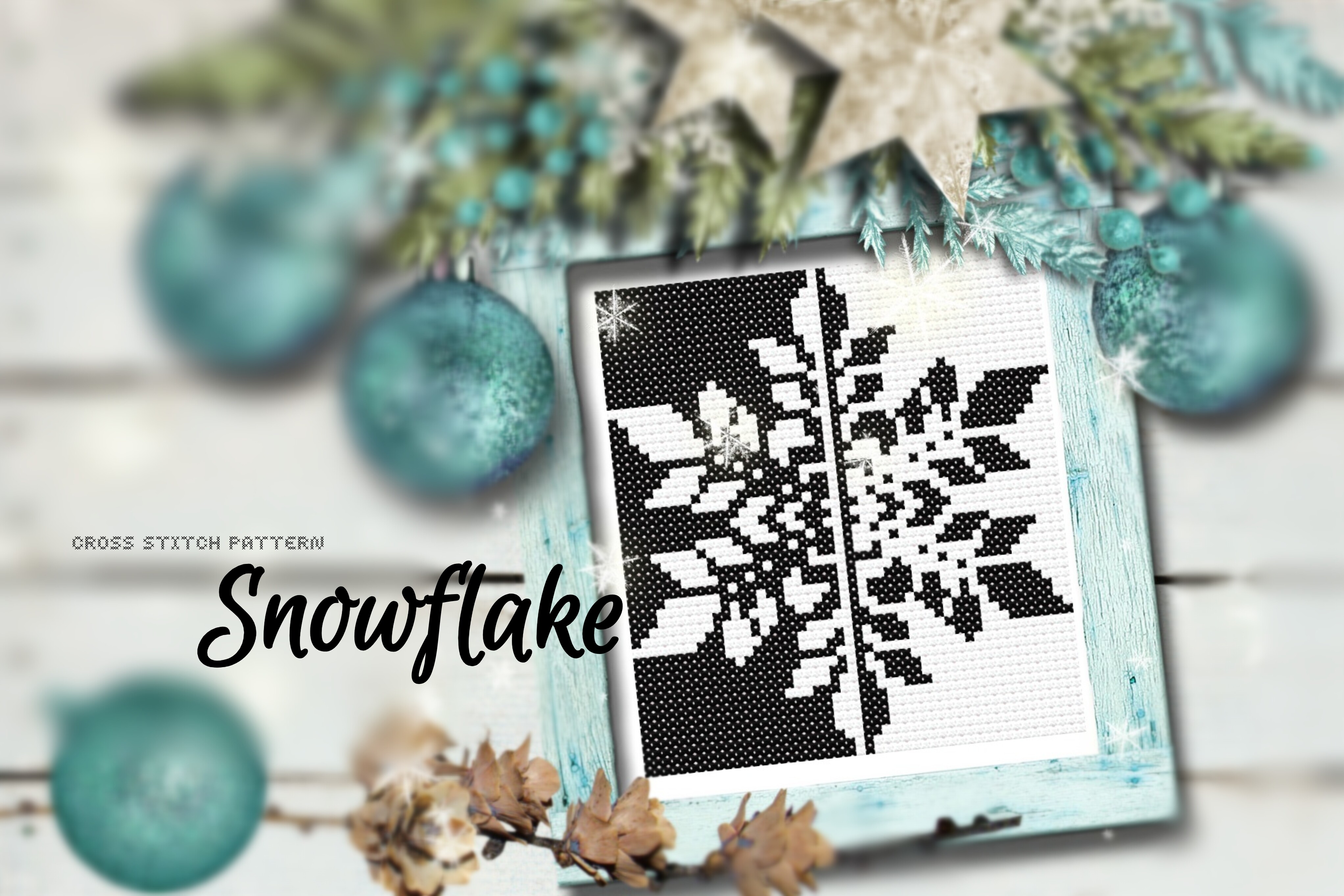 Snowflake. Cross Stitch Pattern