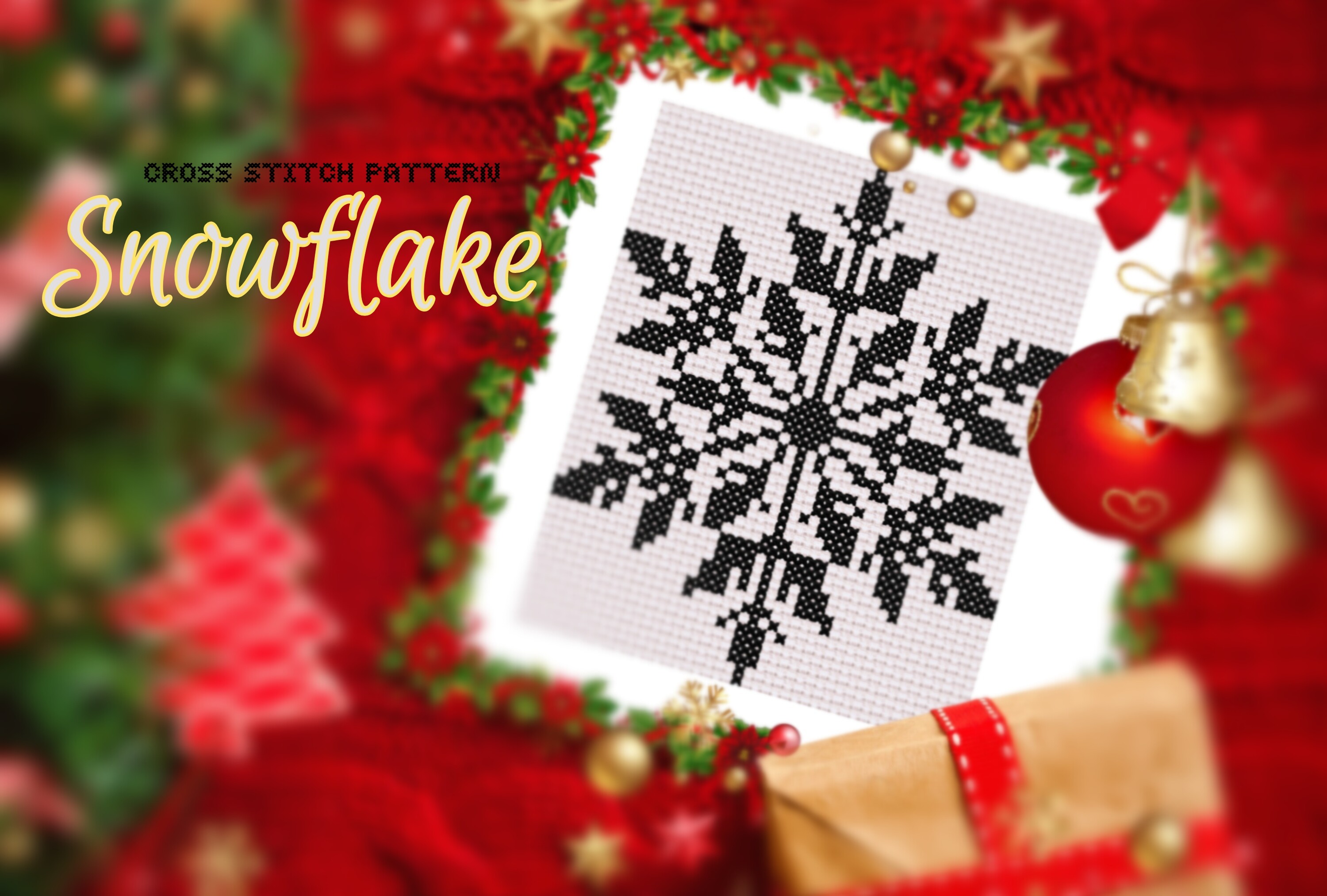 Snowflake. Cross Stitch Pattern