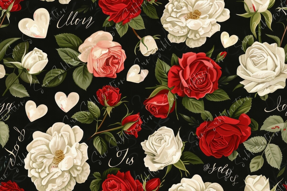 Vintage Rose Seamless Pattern Graphic by Sun Sublimation · Creative Fabrica