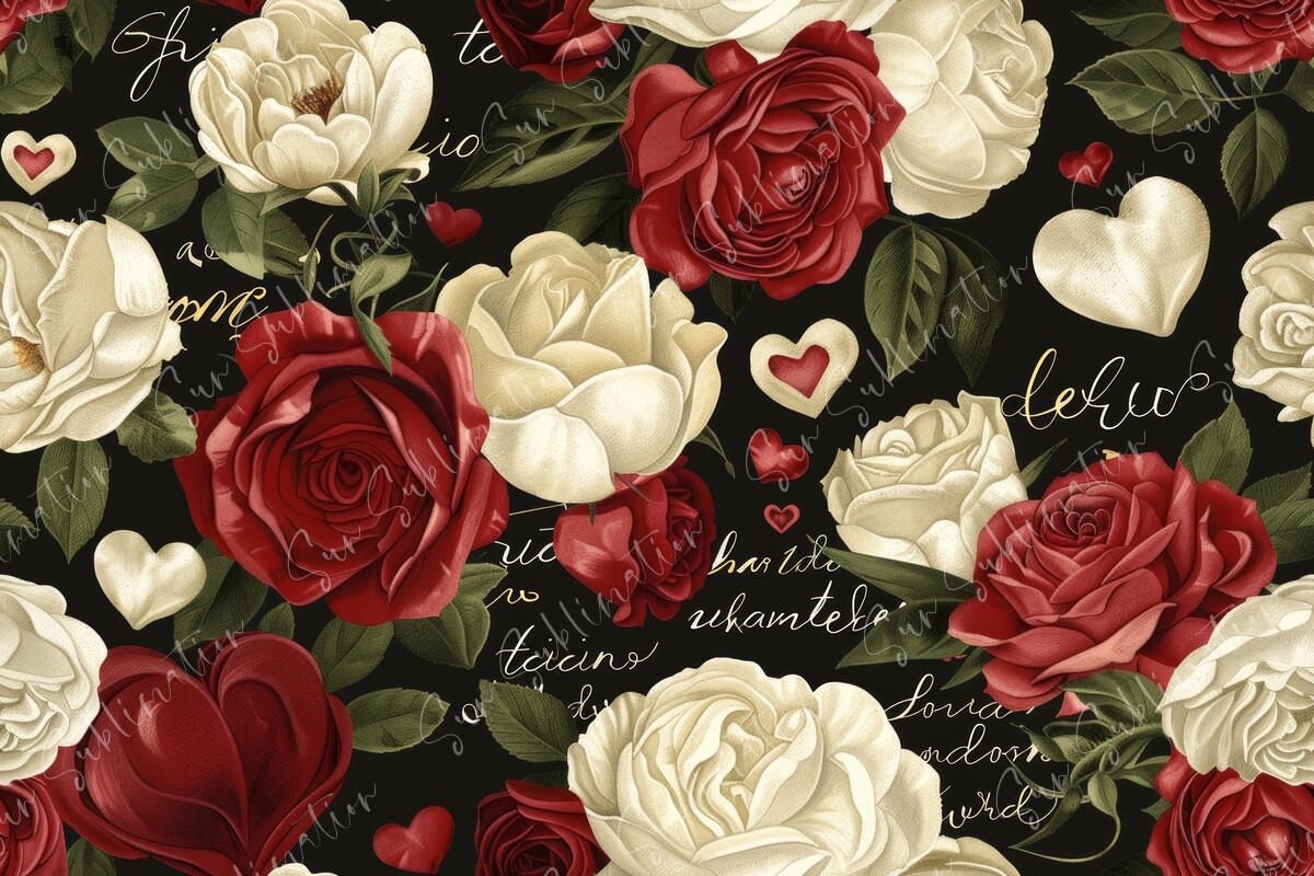 Vintage Rose Seamless Pattern Graphic by Sun Sublimation · Creative Fabrica