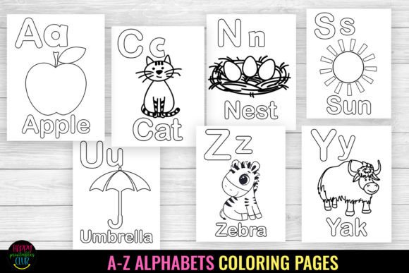 Alphabets Coloring Pages I Kindergarten