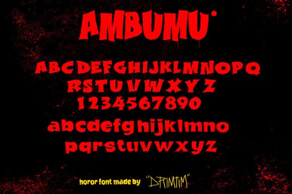 Ambumu Font - Preview 1