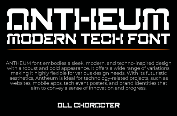 Antheum Font font preview - 1
