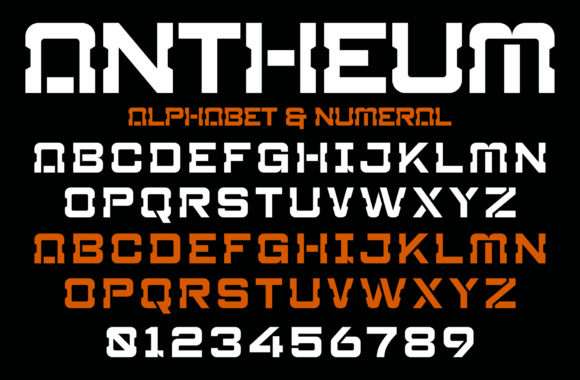 Antheum Font font preview - 3