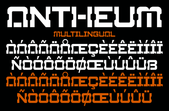 Antheum Font font preview - 5