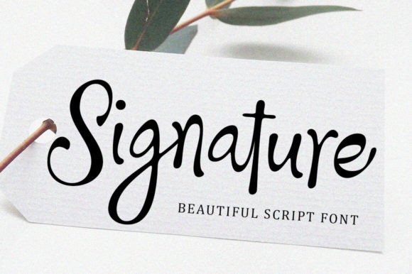 Authentic Signature Font - Preview 5