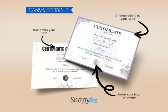 Baby Dedication Certificate Template
