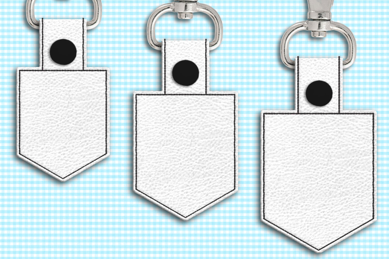Banner Blank ITH Key Fob Applique