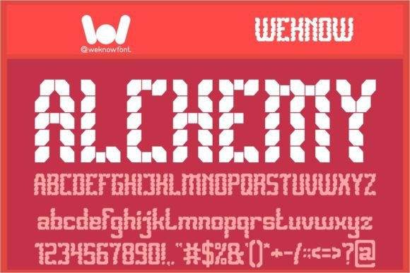 Biomechanical Switches Font PNG with transparent background - Preview 2