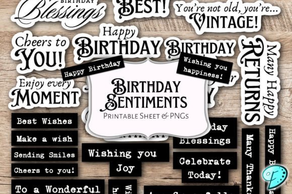 Birthday Sentiments Pack