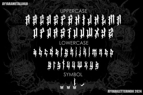 Black Chain Font - Preview 1