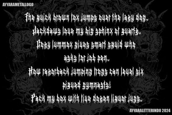 Black Chain Font - Preview 3