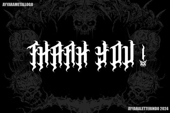 Black Chain Font - Preview 5