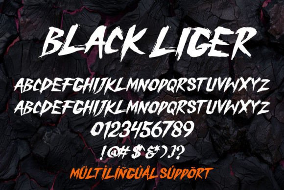 Black Liger Font - Preview 1