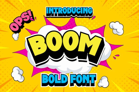 Boom Pow Font Display Font Di Patlot Digital.Studio