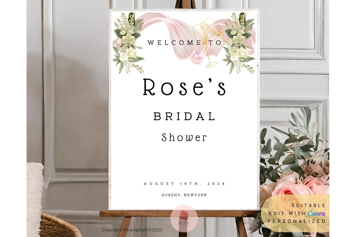 Bridal Shower Welcome Sign