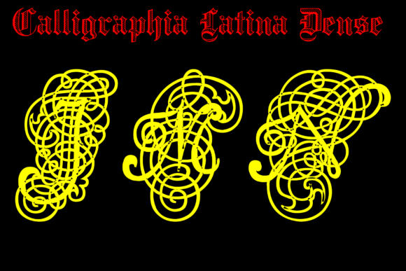 Calligraphia Latina Dense Font - Preview 2