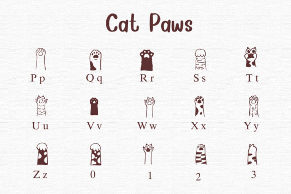 Cat Paws Font - Preview 2