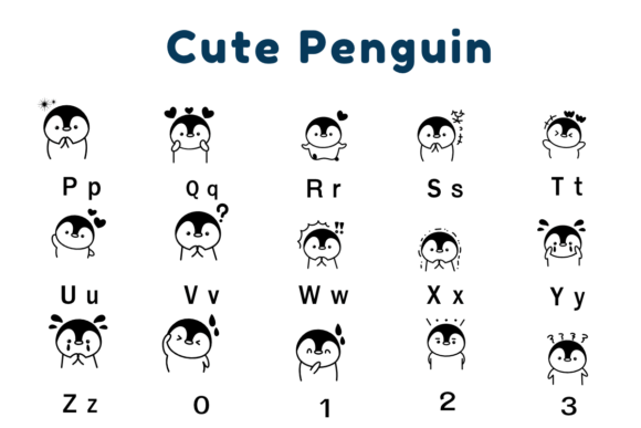 Cute Penguin Font - Preview 2