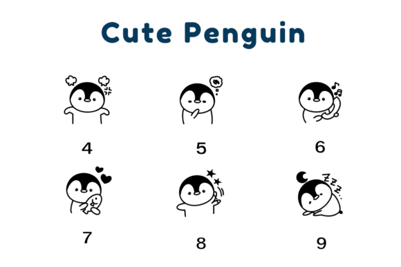 Cute Penguin Font - Preview 3