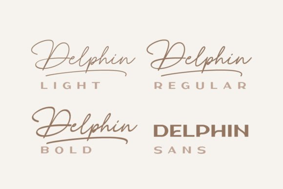 Delphin Font - Preview 1