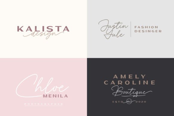 Delphin Font - Preview 4