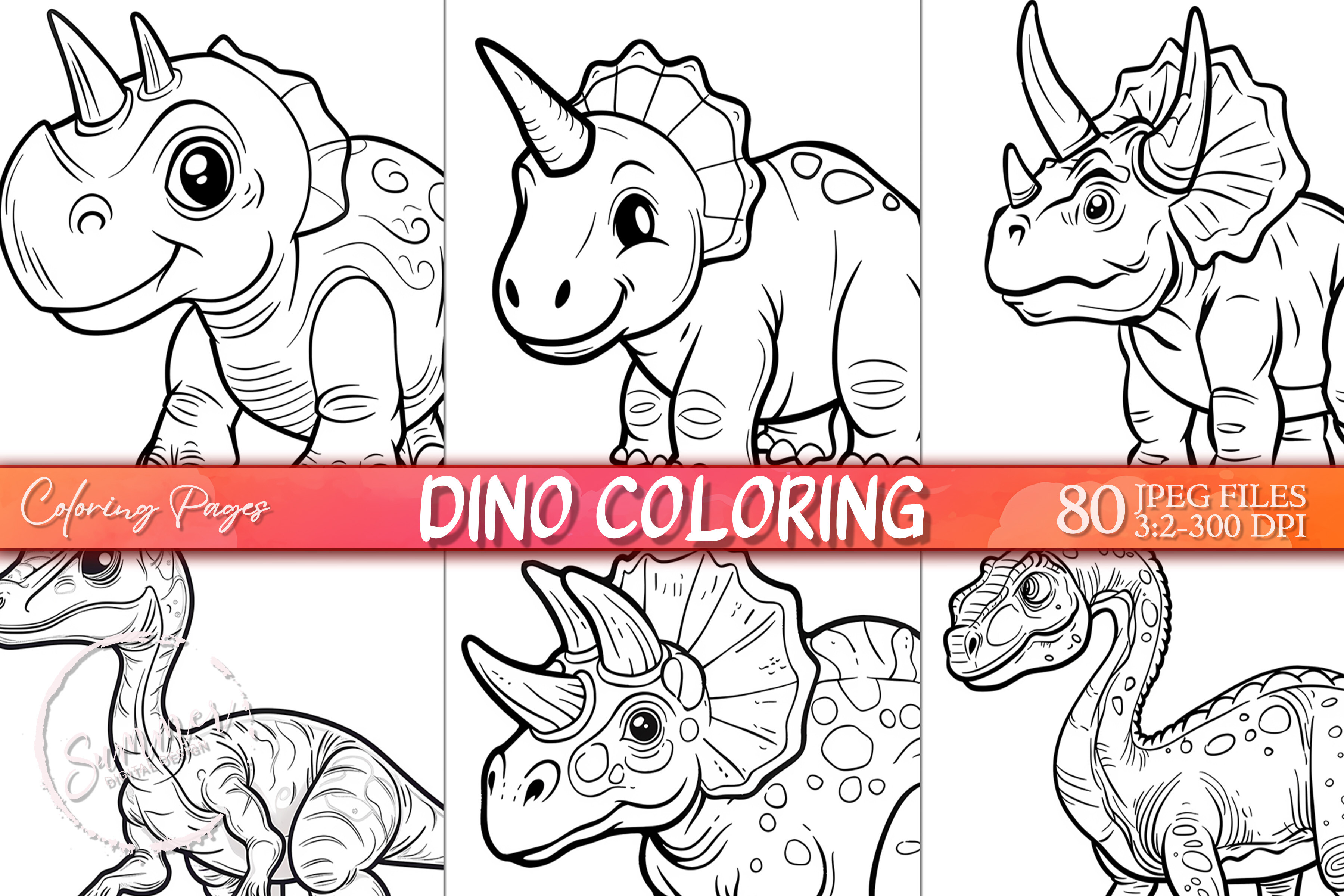 Dinosaurs Coloring Pages for Kids