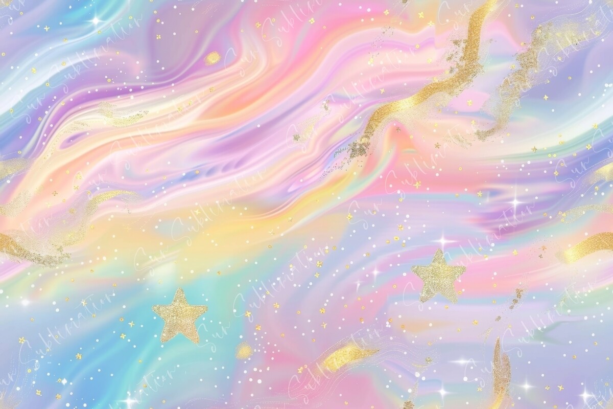Dreamy Pastel Galaxy Seamless Pattern Graphic by Sun Sublimation ...