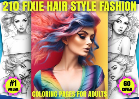 Fixie Hair Style Fashion Coloring Pages