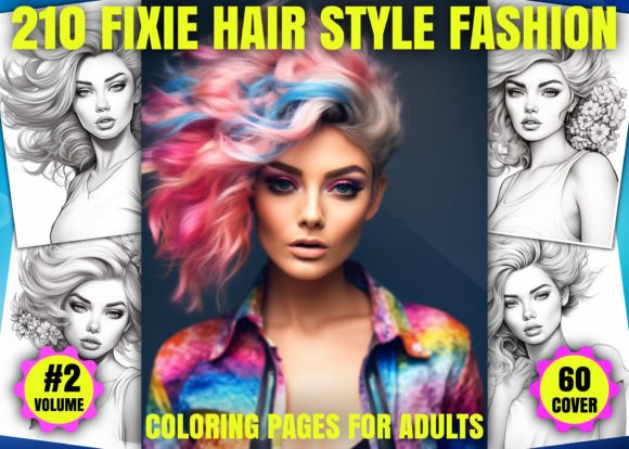 Fixie Hair Style Fashion Coloring Pages