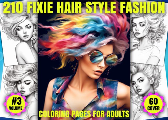 Fixie Hair Style Fashion Coloring Pages