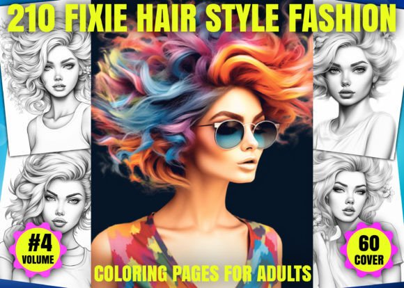 Fixie Hair Style Fashion Coloring Pages