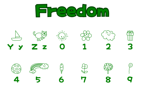 Freedom Font - Preview 3