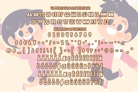 Kids Cartoon Font PNG with transparent background - Preview 6