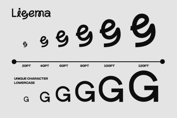 Ligema Font PNG with transparent background - Preview 5