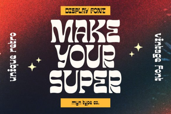 Make Your Super Font PNG with transparent background - Preview 1