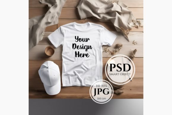 Men Tshirt Mockup, Blank Man Tshirt Gráfico Camisetas Por AWRSMdesign