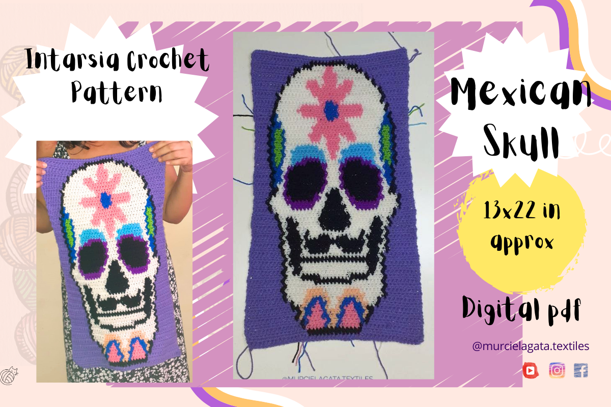Mexican Skull Crochet Pattern