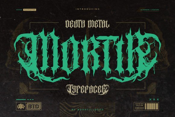 Mortir Font PNG with transparent background - Preview 1