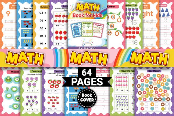 Number Math Activity Book for Kids